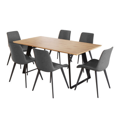 Table de salle à manger extensible de 51 à 67 po avec chaises H 32 po Jilliann