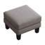 Repose-pieds en tissu gris clair
