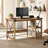 Mondovi 47.2"W Farmhouse Style Desk with Reversible Open Shelves