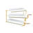 Rotate The European-style Rectangular Cake Stand,gold