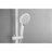 Shower In White Brass With 10" Rain Showerhead For Relaxing Bath, 4 Hand Shower, Adjustable Slide Bar And Soap Dish Bathroom Wall Showerhead, - Mounted Fixtures