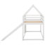 Lit simple superposé avec glissade et échelle, blanc-1038816324
