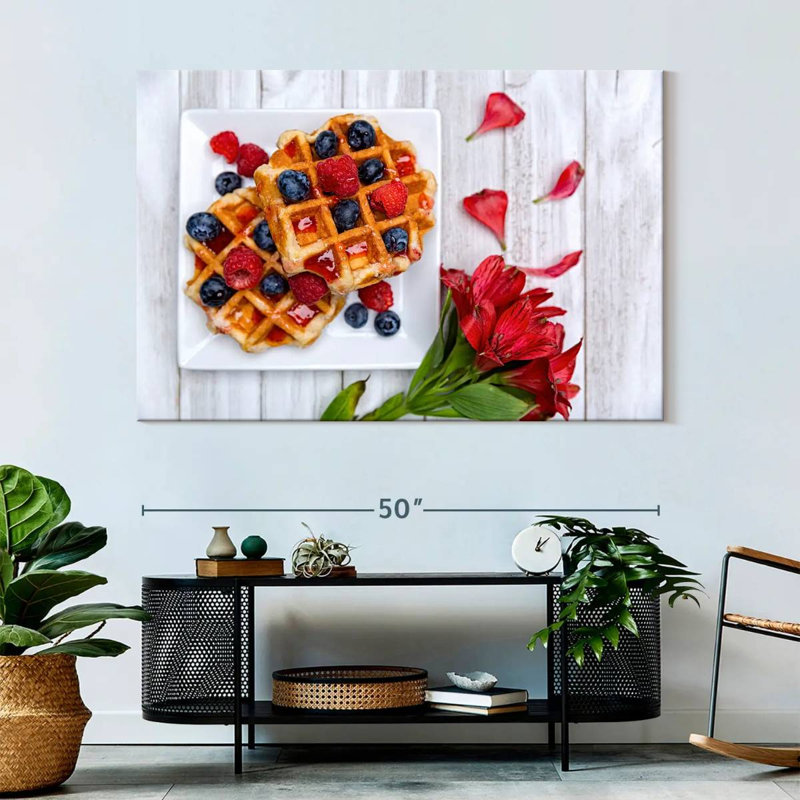 Yarlin Berry Waffles, 34" H x 51" W