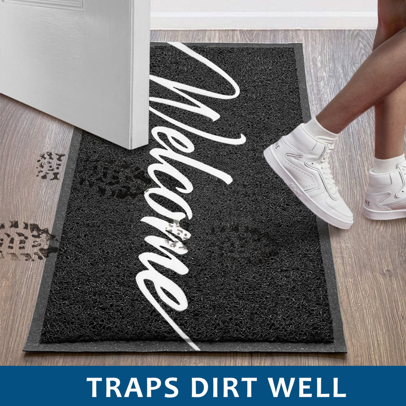 Non Slip Outdoor Doormat Front Door Welcome Mat, Welcome, 32'' W x 48'' L