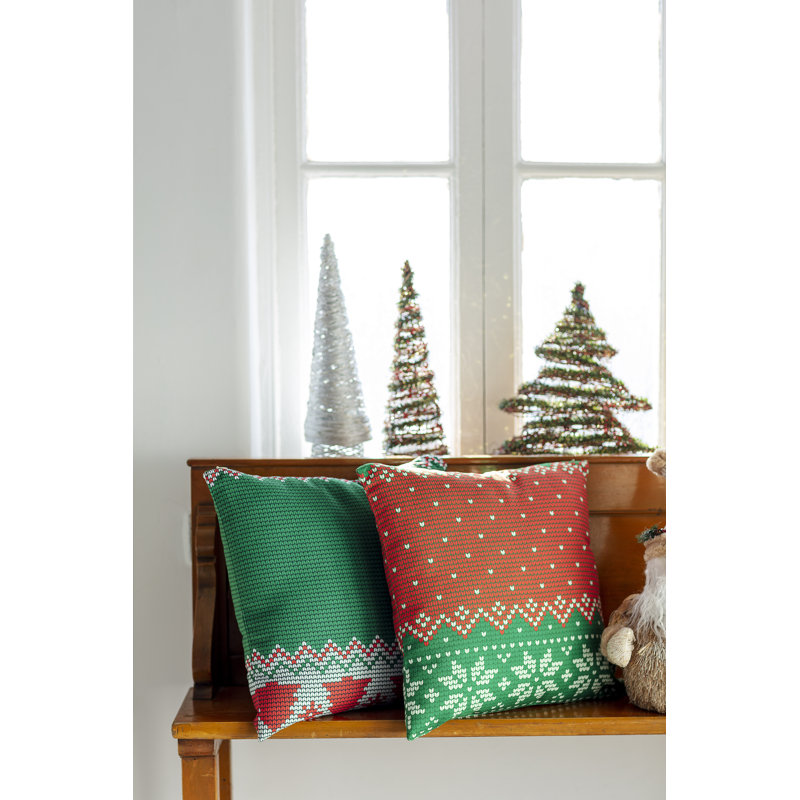 Abstract White Square Cushion