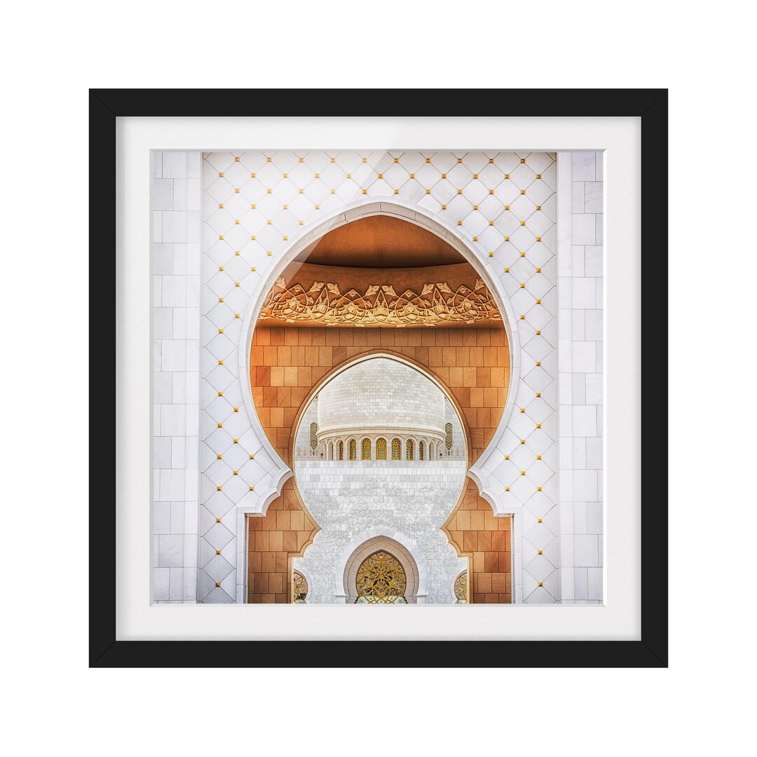 Gerahmtes Papierbild Tor der Moschee