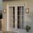 12W LED Integrated Matte Black Outdoor Wall Sconce with Frosted Glass