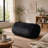 6.5 Foot Suede Cylindrical Bean Bag, Black-1925564792