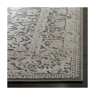 Calidia Oriental Dark Gray/Cream Rug