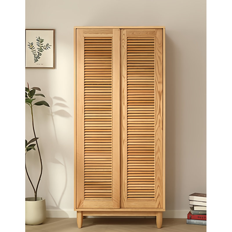 Armoire classique classique à double porte, Burlywood