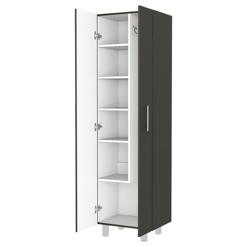 Garde-manger rectangulaire 2 portes, Noir