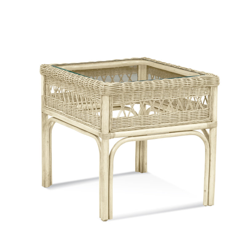 Nassau End Table, 22" H x 26" W x 22" D, Pumice
