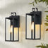 Schock Matte Black Outdoor Wall Lantern With Dusk To Dawn