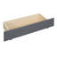 Lit plateforme tapissier avec tête de lit à motif brique, gigogne simple TG et 2 tiroirs, tissu en lin-1217141858-1217141869