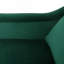 Fauteuil club en velours vert