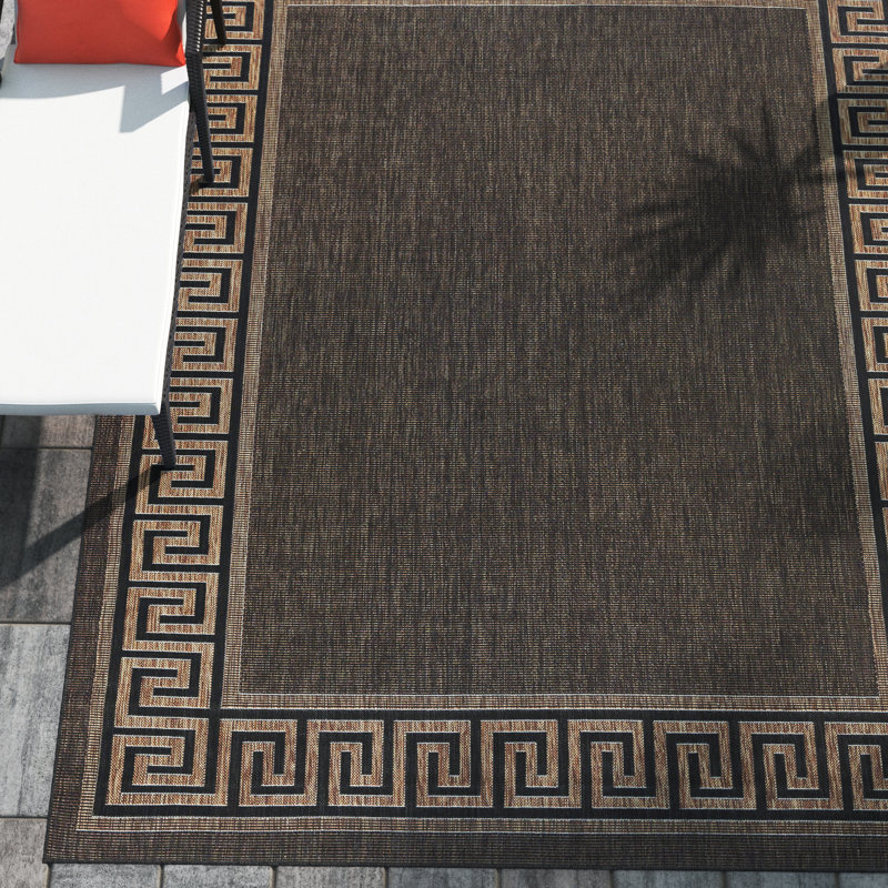 Tapis intérieur / extérieur Abrahams, Rectangle 4 pi x 5 pi 3 po