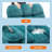 Manual Recliner Sofa for Living Room, Blue Terry Cloth Armchair with Side Pockets & Steel Frame-665273944