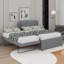 Lit plateforme double avec lit gigogne-107167760
