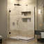Porte de douche à charnière sans cadre 40,5 "x 72" avec technologie Clear Max Unidoor Plus-1271368214