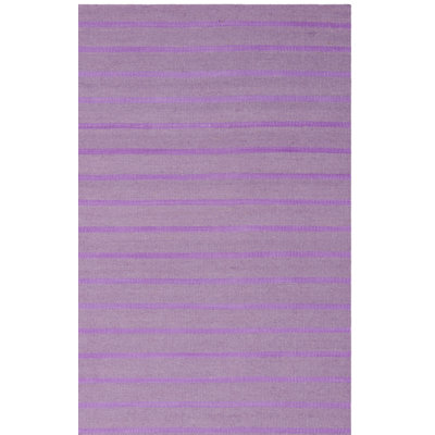 Rodgers Handwoven Flatweave Wool Purple Area Rug