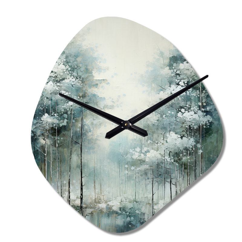 Horloge murale pin, forêt enchantée I - pin, Petit
