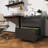 2 Drawer Lateral File Cabinet with Lock, Metal Lateral Filing Cabinet for Home Office, Steel Wide Horizontal Filing Cabinets for Letter/Legal/A4/F4 Hanging Files-2047642320