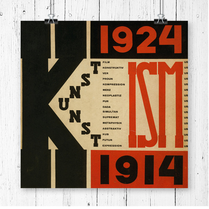 El Lissitzky 1924 - Frameless Print, 60.96 x 60.96cm