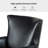 Awad Vegan Leather Wingback Armchair-440105502