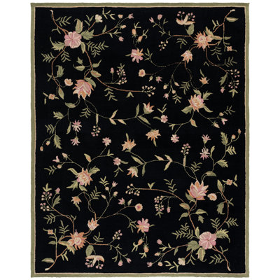 Jonsson Hand Hooked Wool Floral Rug