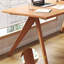 Table de salle à manger rectangulaire en bois massif brun-1828437566