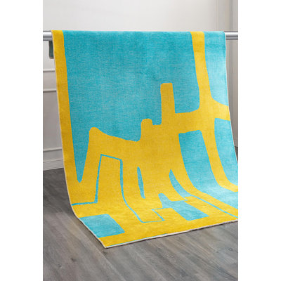 Tapis moderne à motif abstrait graffiti