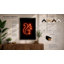 Neon Squirrel Sign Retro - Framed Print-462886124-462886113
