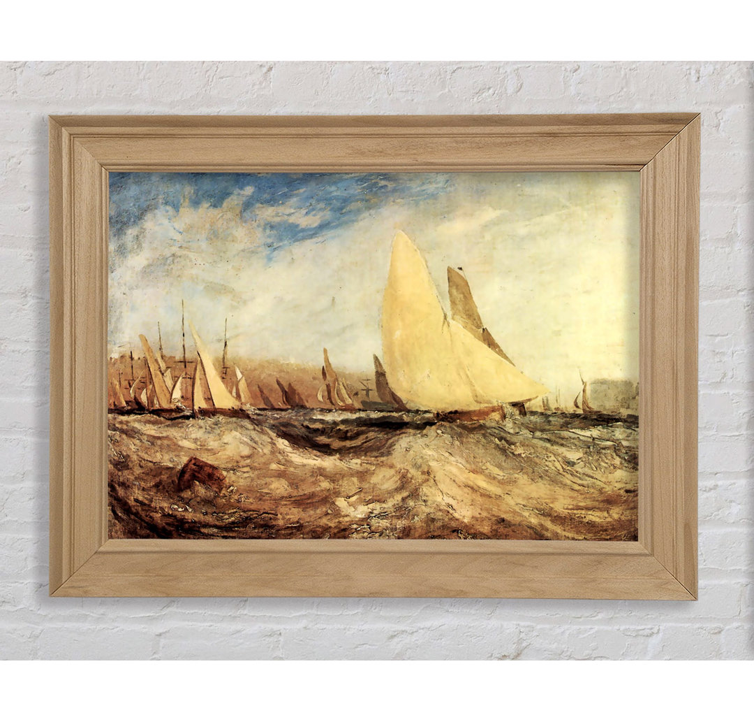 Joseph Mallord Turner Regatta - Einzelner Bilderrahmen Kunstdrucke