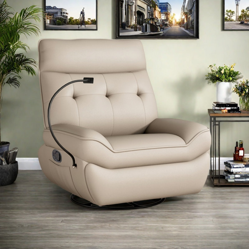 Fauteuil inclinable multifonctionnel et confortable, Orange