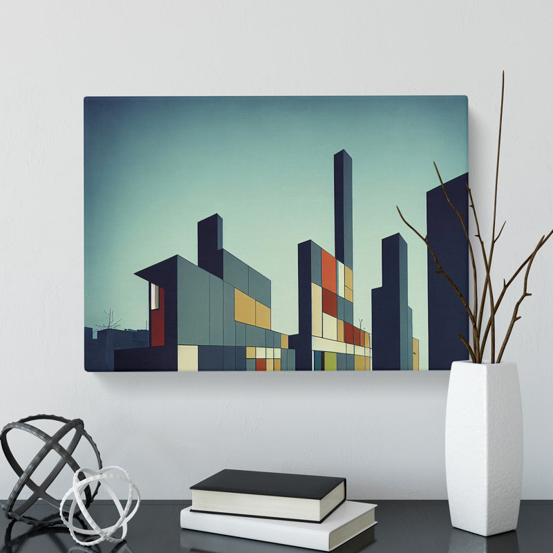 Futuristic Buildings Architecture Vol.1 - Wrapped Canvas Print, 35cm H x 50cm W x 3cm D