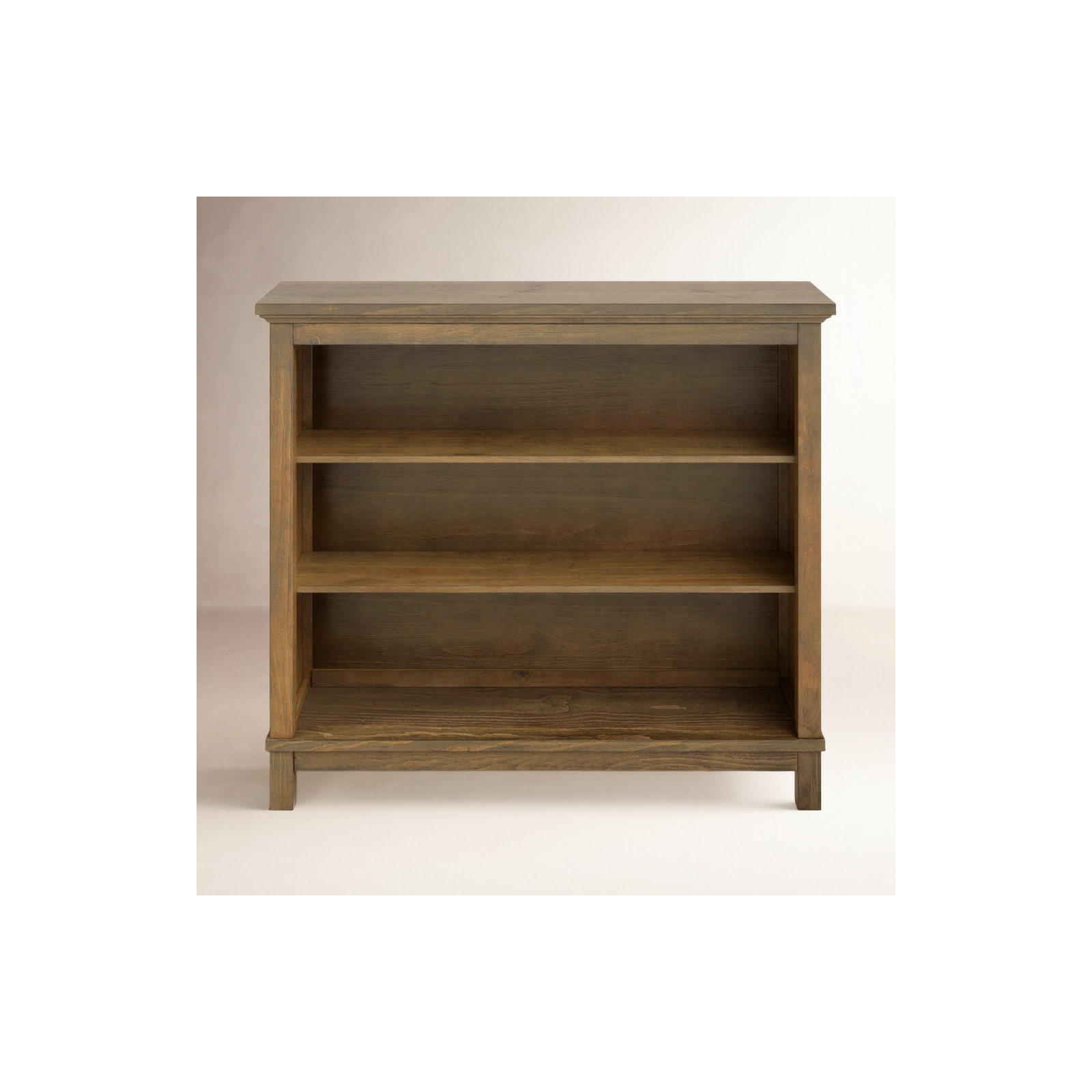 Aceline Wide Bookcase, Harvest Brown