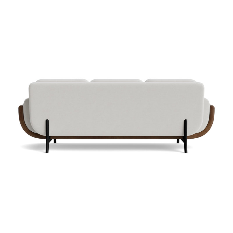 Regatta 100 Sofa, Performance Velvet - Silver/Bedford - Tobacco, Black