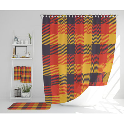 Nedrick Polyester Shower Curtain Set