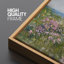 Art mural sur toile encadrée Seaside Meadow Path - Paysage côtier floral pour décor de salle de bain ou de maison de plage-115165175-115165177