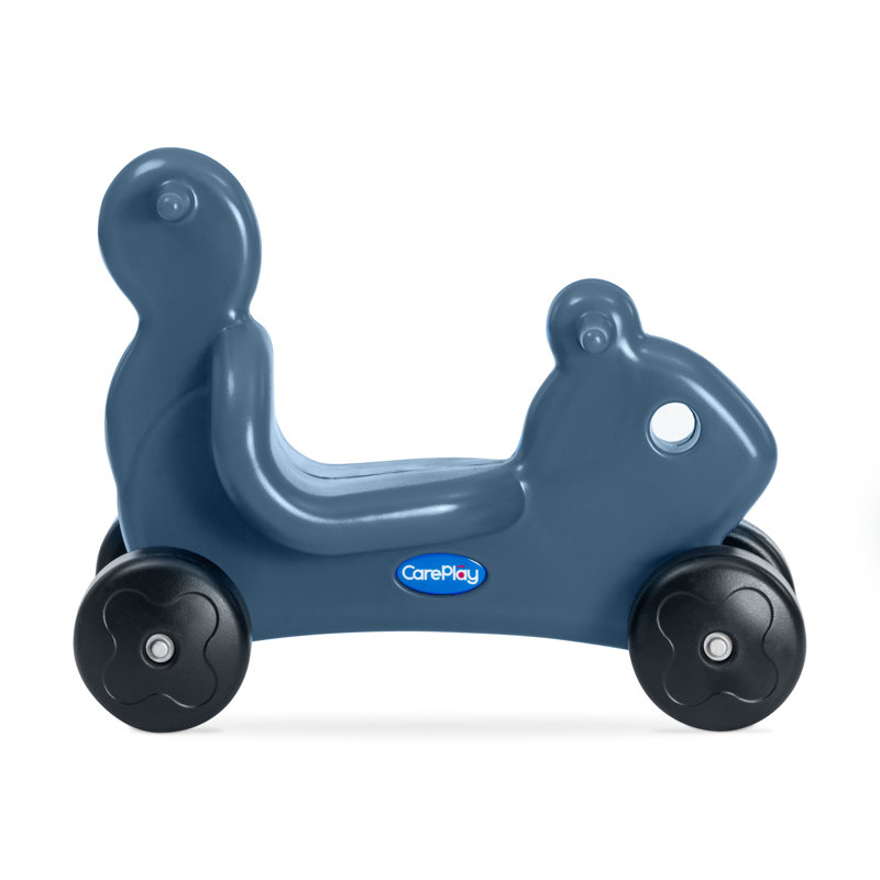 Squirrel 2-in-1 Push and Ride-on Toy, Mist, Blue