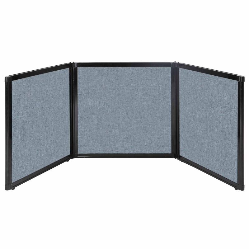 Présentoir sur plateau, Bleu poudré, 78 po x 24 po