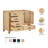Panchuri 42'' Solid Wood Single Bathroom Vanity in Oak, Right Offset Base Cabinet without Top-342838792