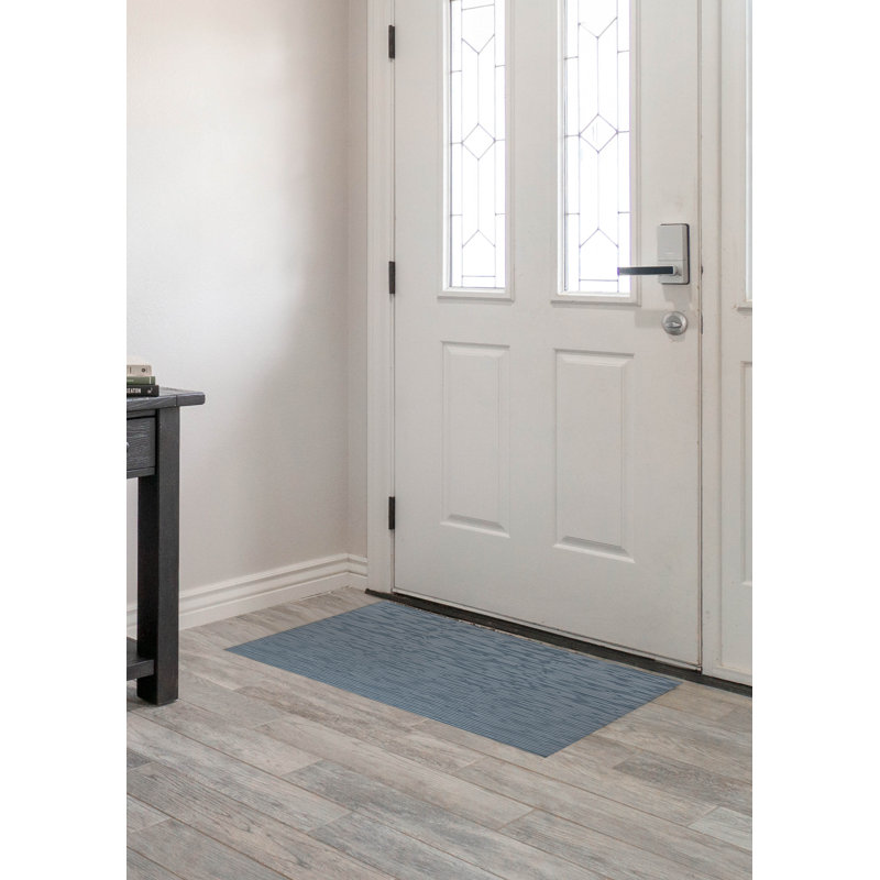 Slat Pink Indoor Doormat, Blue, 24" W x 36" L