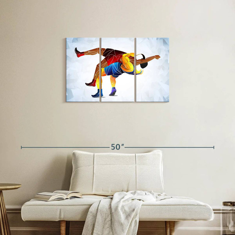 Wrestling Abstract