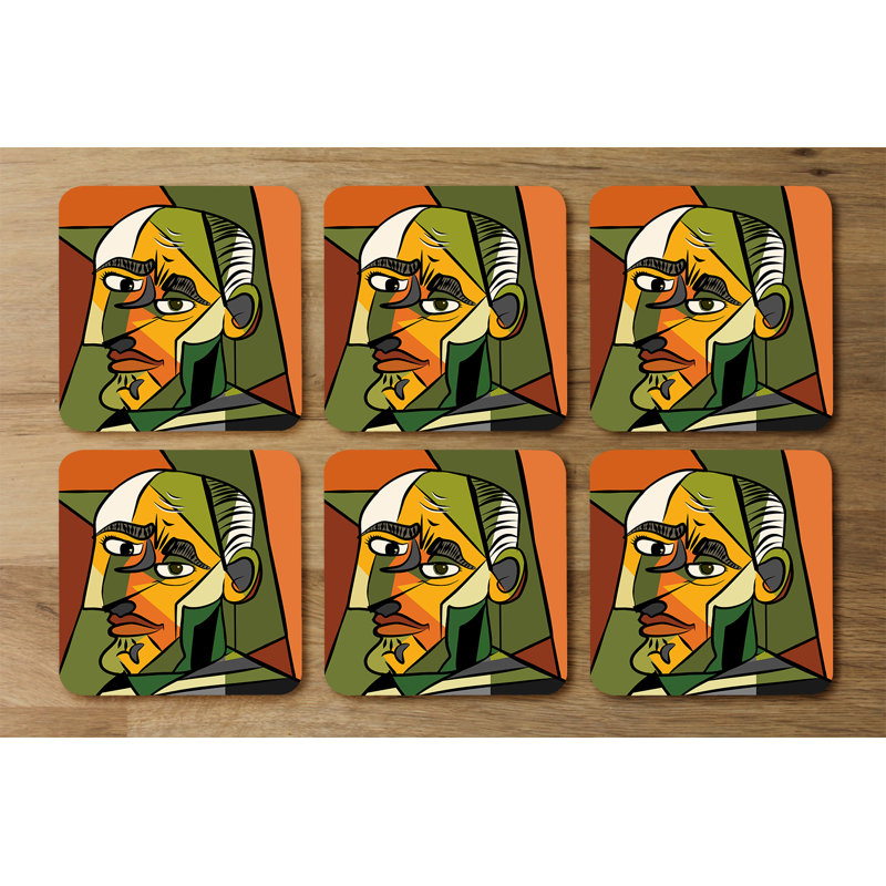 Dragoy Square 6 Piece Coaster Set