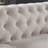Chesterfield sofa beige linen fabric