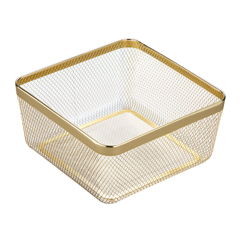 Panier Meshi 12 x 12 x 6, Laiton doux
