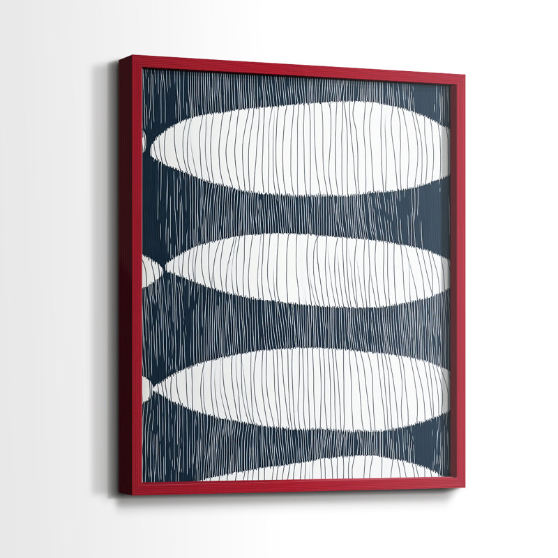 "ABSTRACT Series DCCV III" par J Paul, H 11 po x l 9 po, Rouge