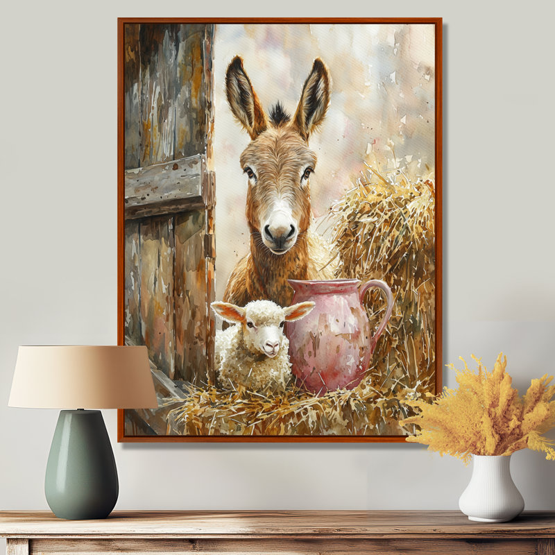 Dragomila - Animals Wall Art, Brun, H 32 po x l 24 po, Reproduction encadrée sans passe-partout
