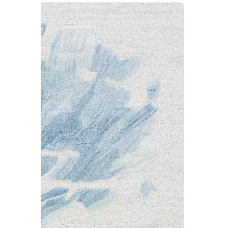 Jatavien Hand Tufted Performance Abstract Rug, Runner 2'3" x 8'